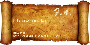 Fleisz Anita névjegykártya